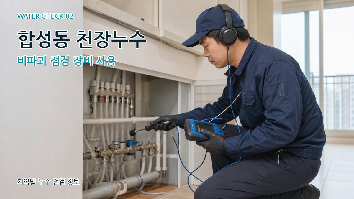 합성동 화장실누수 누수탐지 이미지