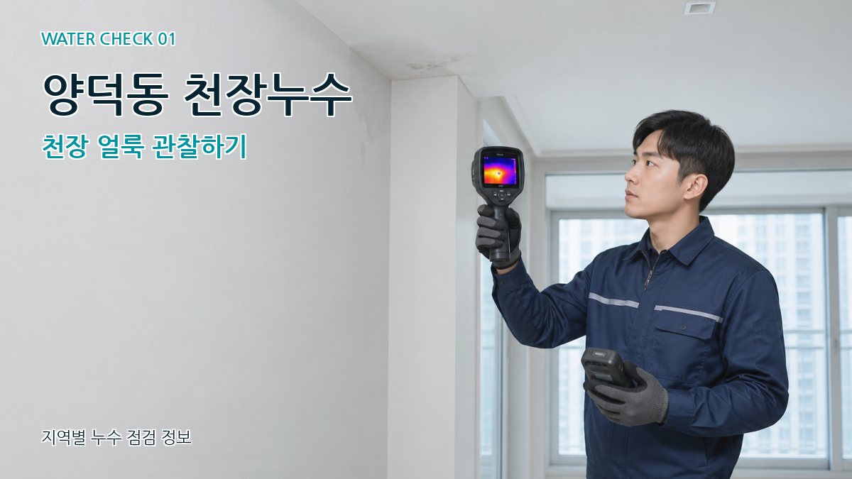 양덕동 천장누수 천장 얼룩 관찰하기