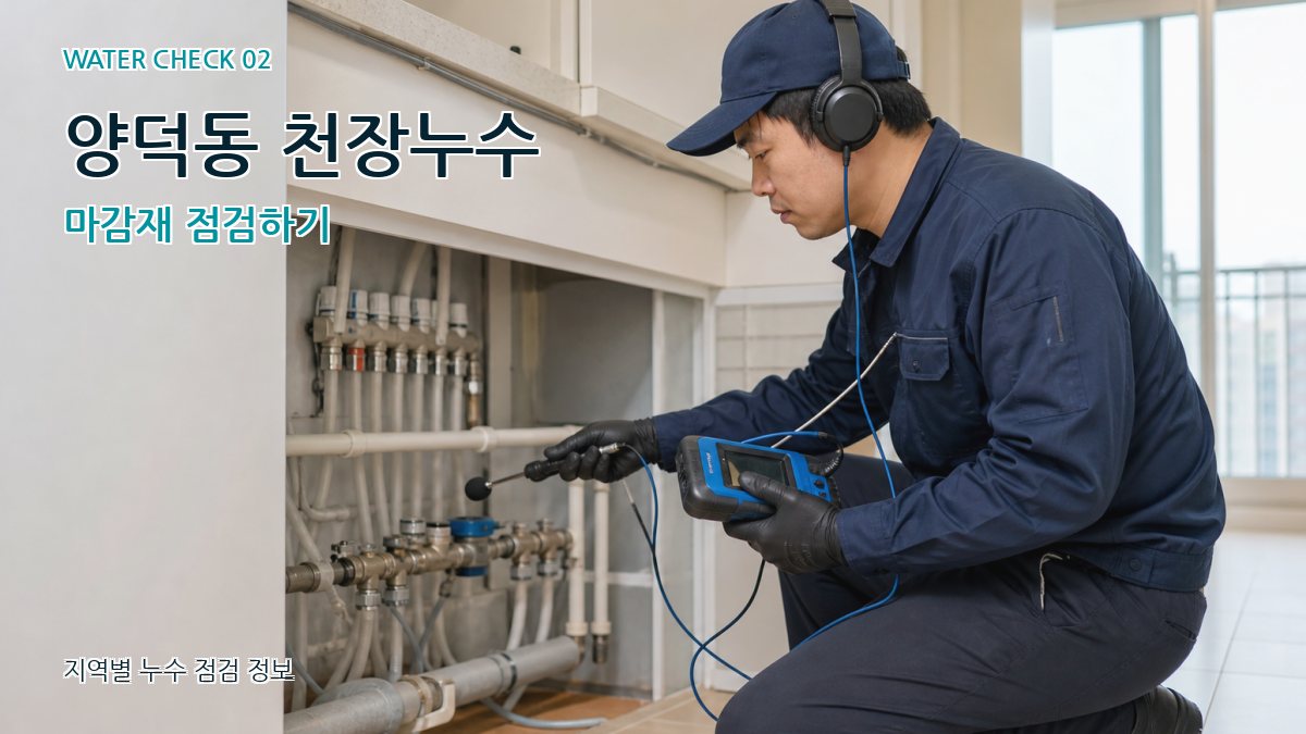 양덕동 천장누수 마감재 점검하기