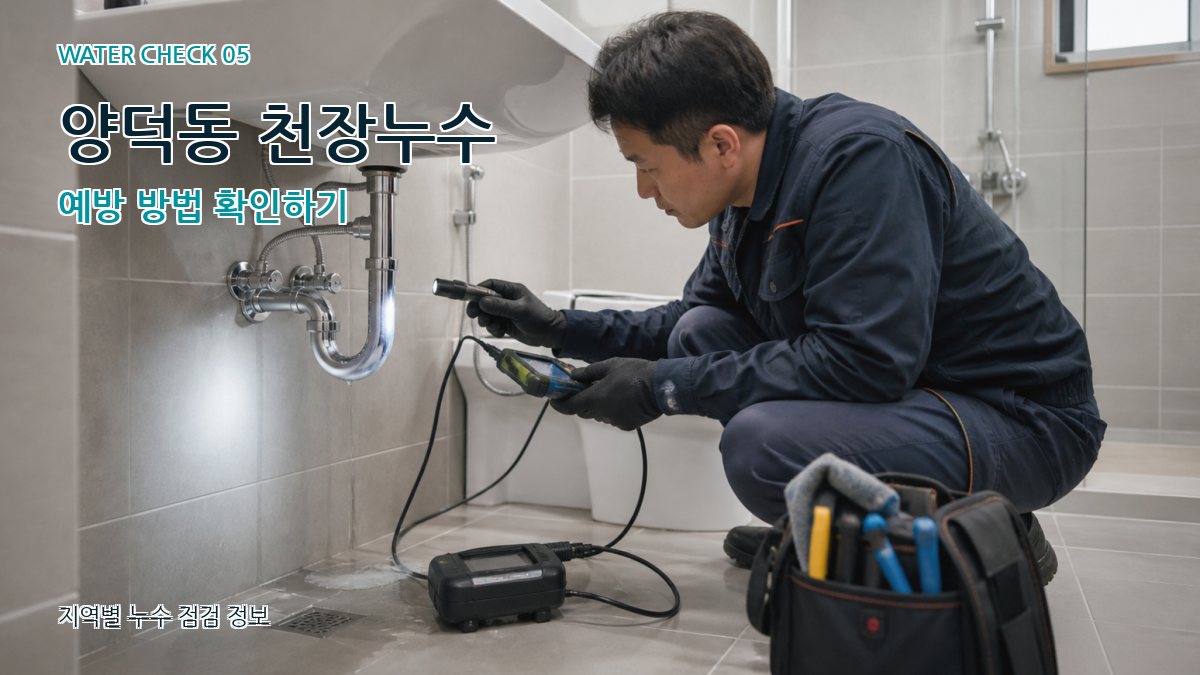 양덕동 천장누수 예방 방법 확인하기