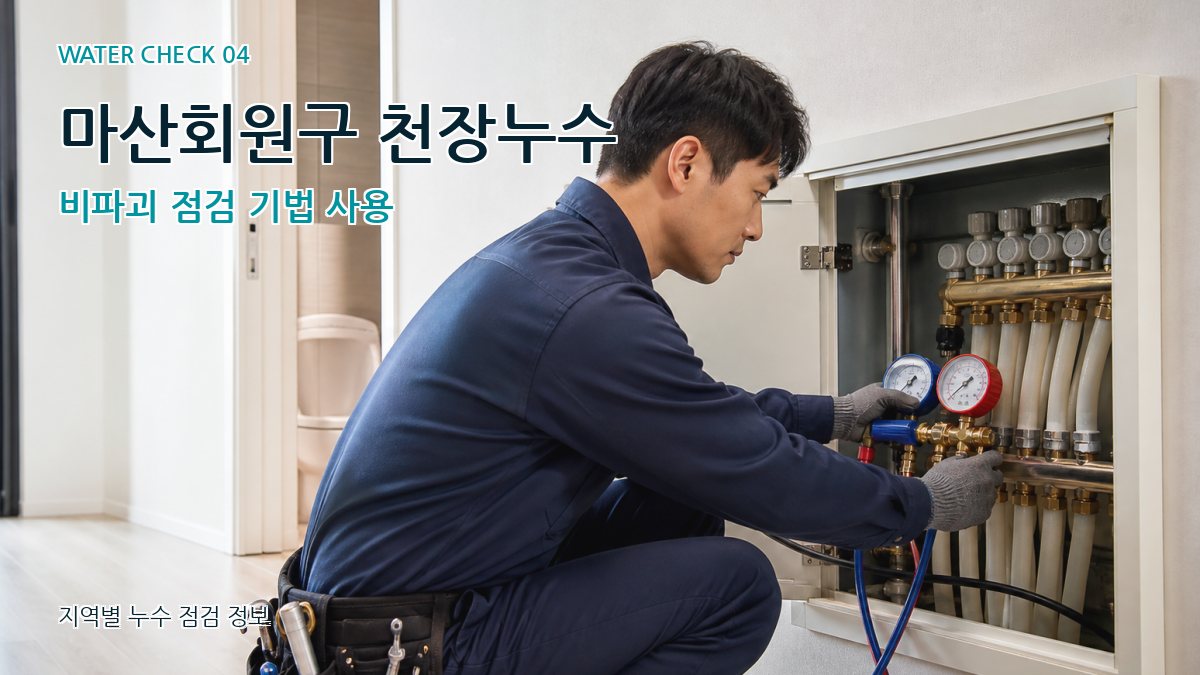 마산회원구 천장누수 비파괴 점검 기법 사용