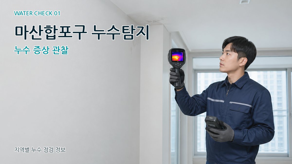 마산합포구 누수탐지 누수 증상 관찰