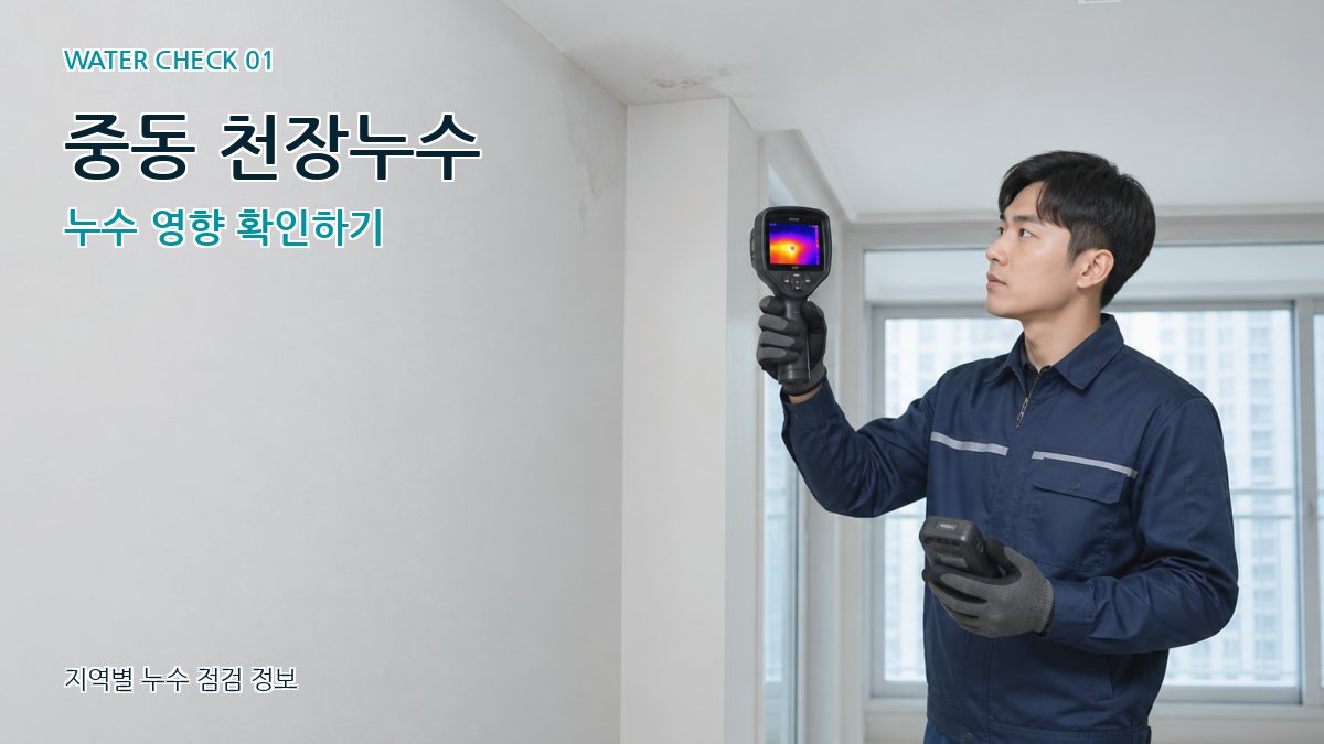 중동 아파트누수 누수탐지 이미지