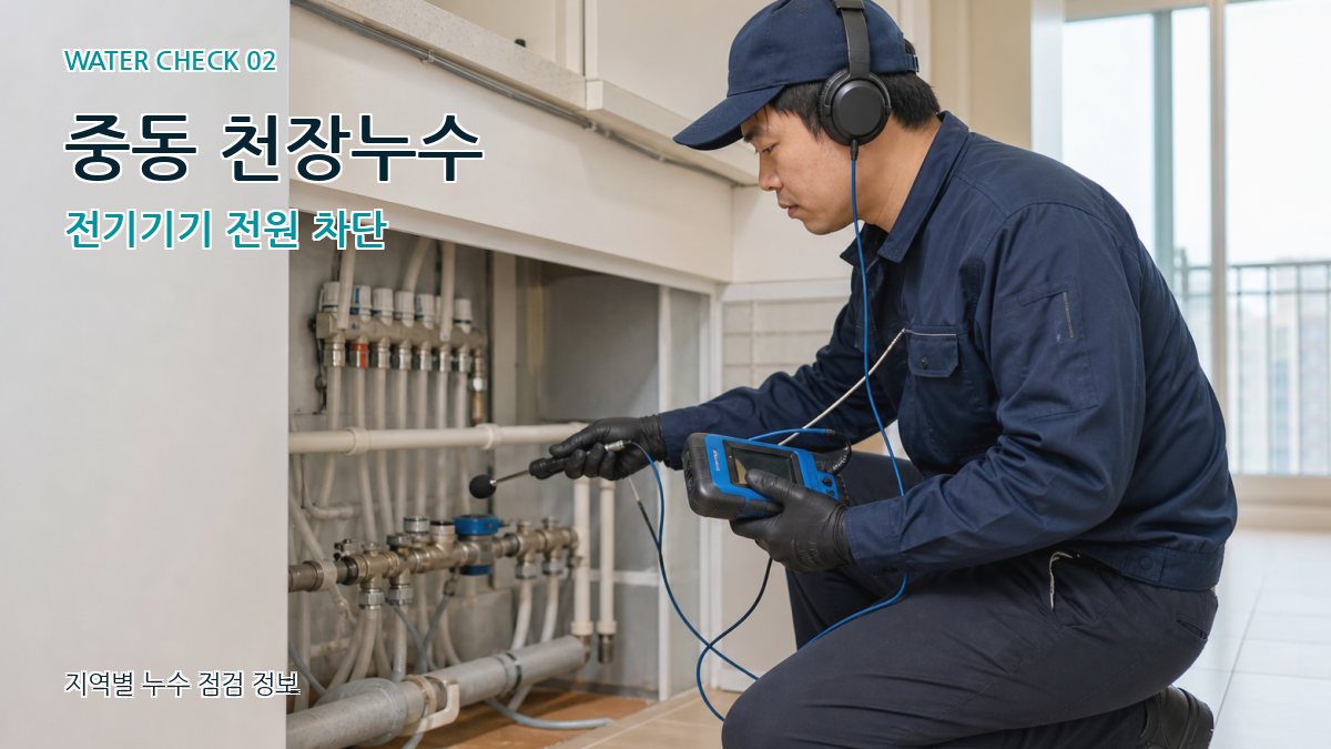 중동 화장실누수 누수탐지 이미지