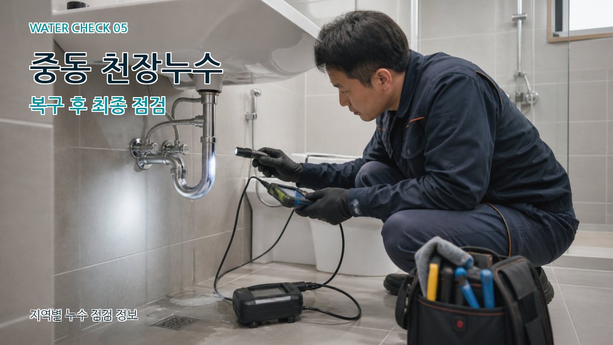 중동 누수공사 누수탐지 이미지
