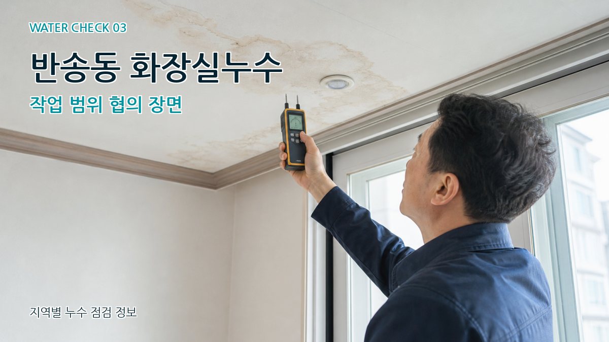 반송동 천장누수 누수탐지 이미지
