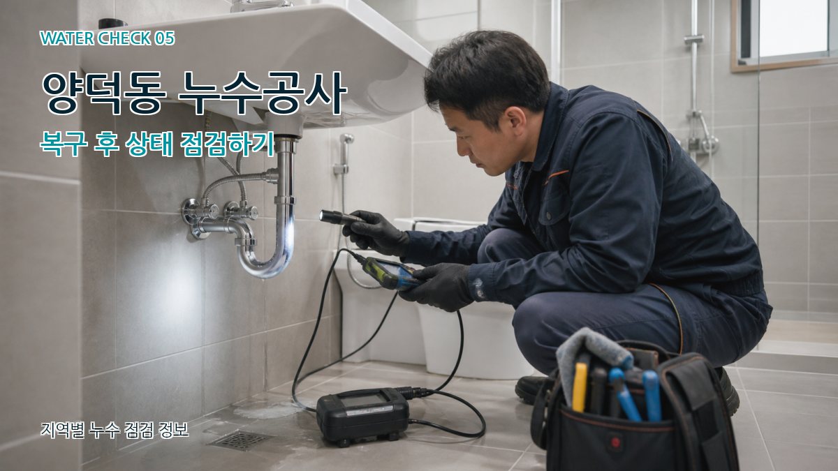 양덕동 누수공사 누수탐지 이미지