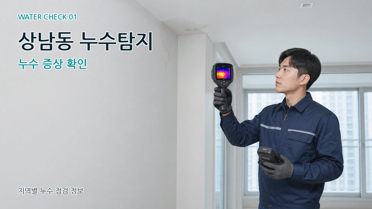 상남동 아파트누수 누수탐지 이미지