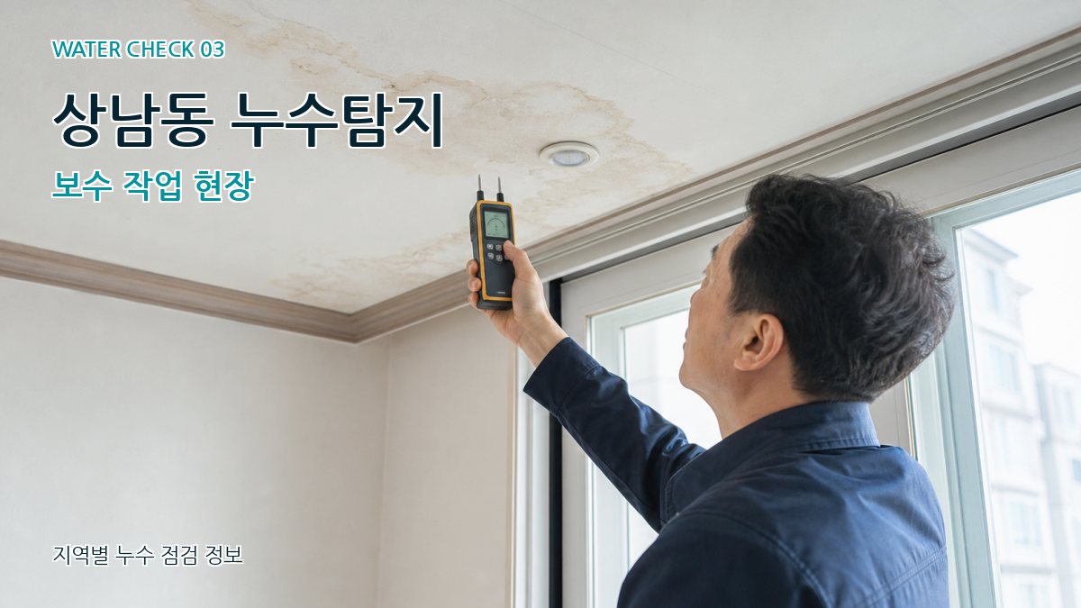 상남동 천장누수 누수탐지 이미지