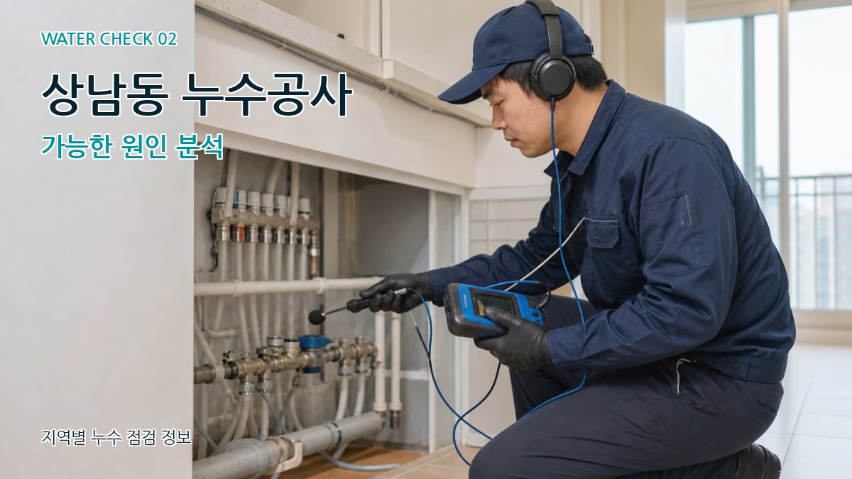상남동 누수공사 가능한 원인 분석