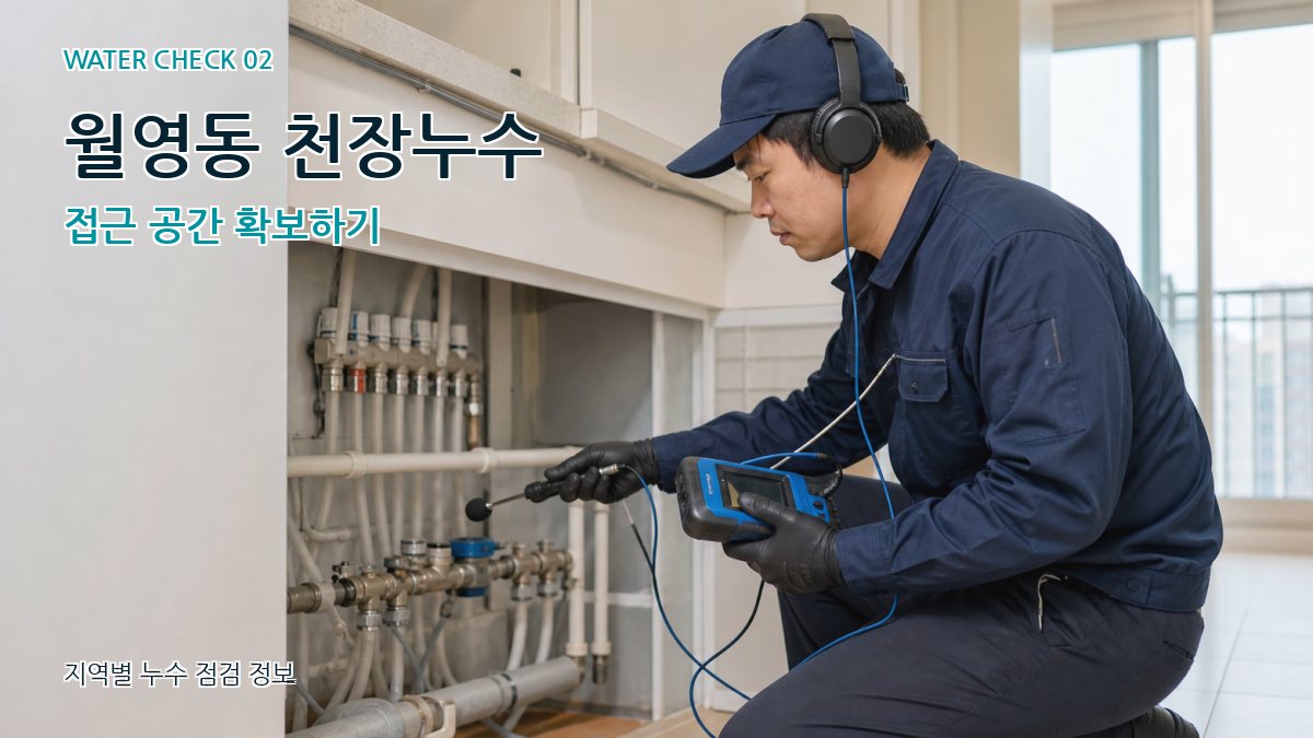 월영동 화장실누수 누수탐지 이미지