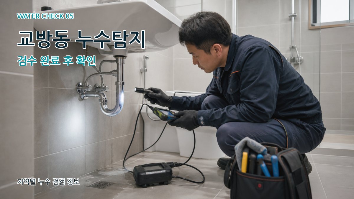 교방동 누수공사 누수탐지 이미지