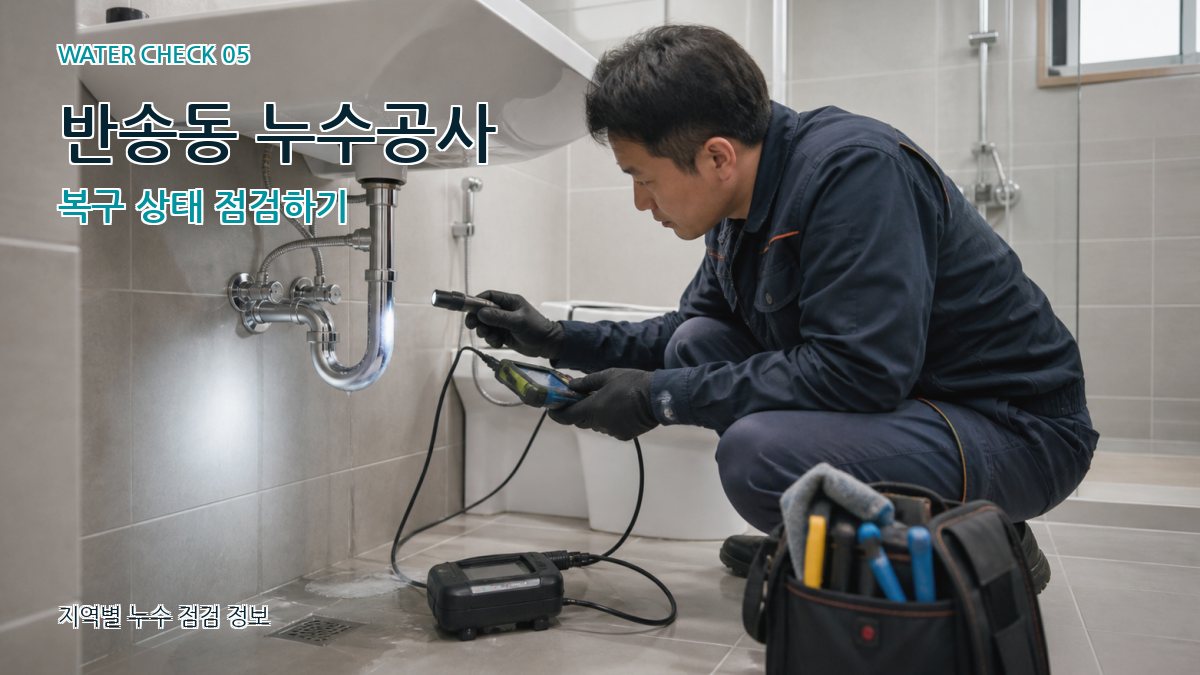 반송동 누수공사 복구 상태 점검하기