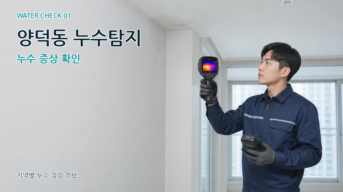 양덕동 누수탐지 누수 증상 확인