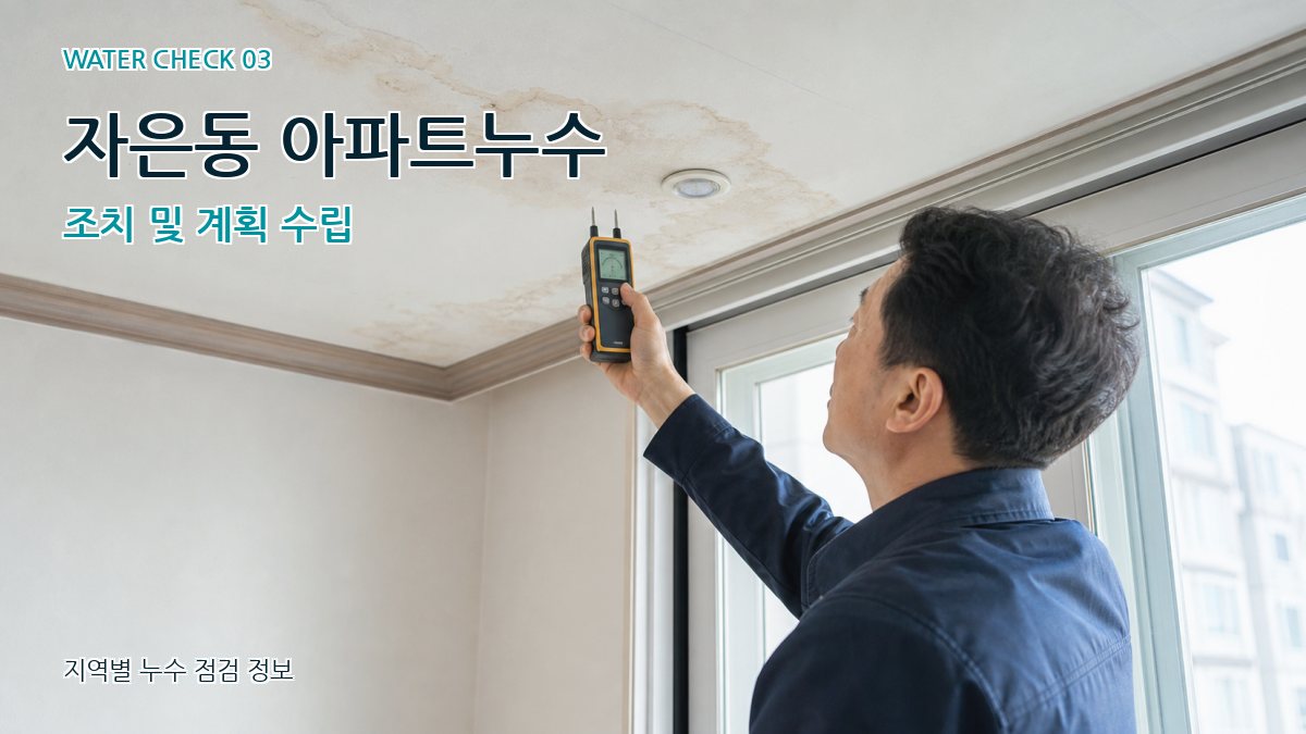 자은동 천장누수 누수탐지 이미지