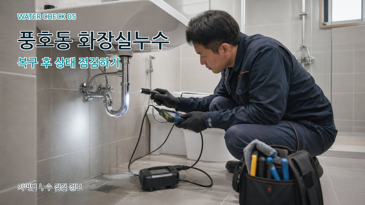 풍호동 누수공사 누수탐지 이미지