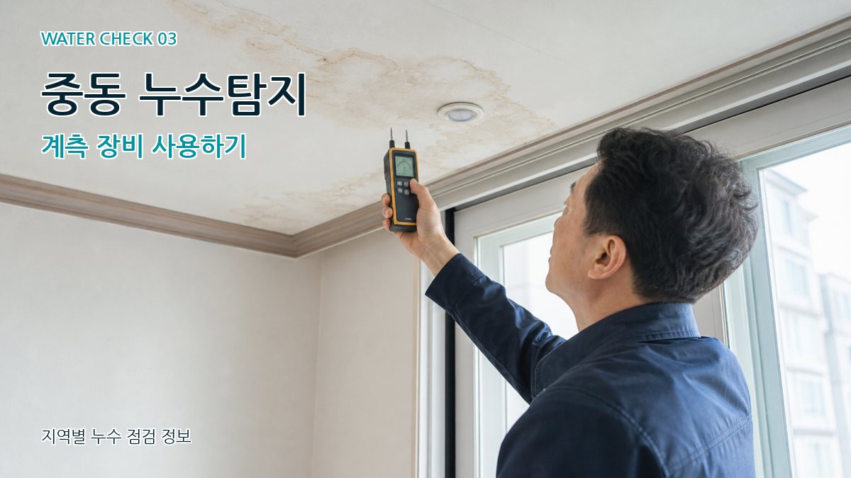 중동 천장누수 누수탐지 이미지