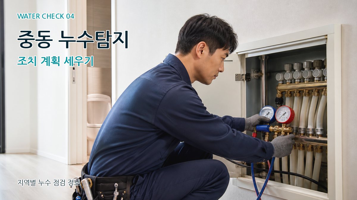중동 누수탐지 누수탐지 이미지