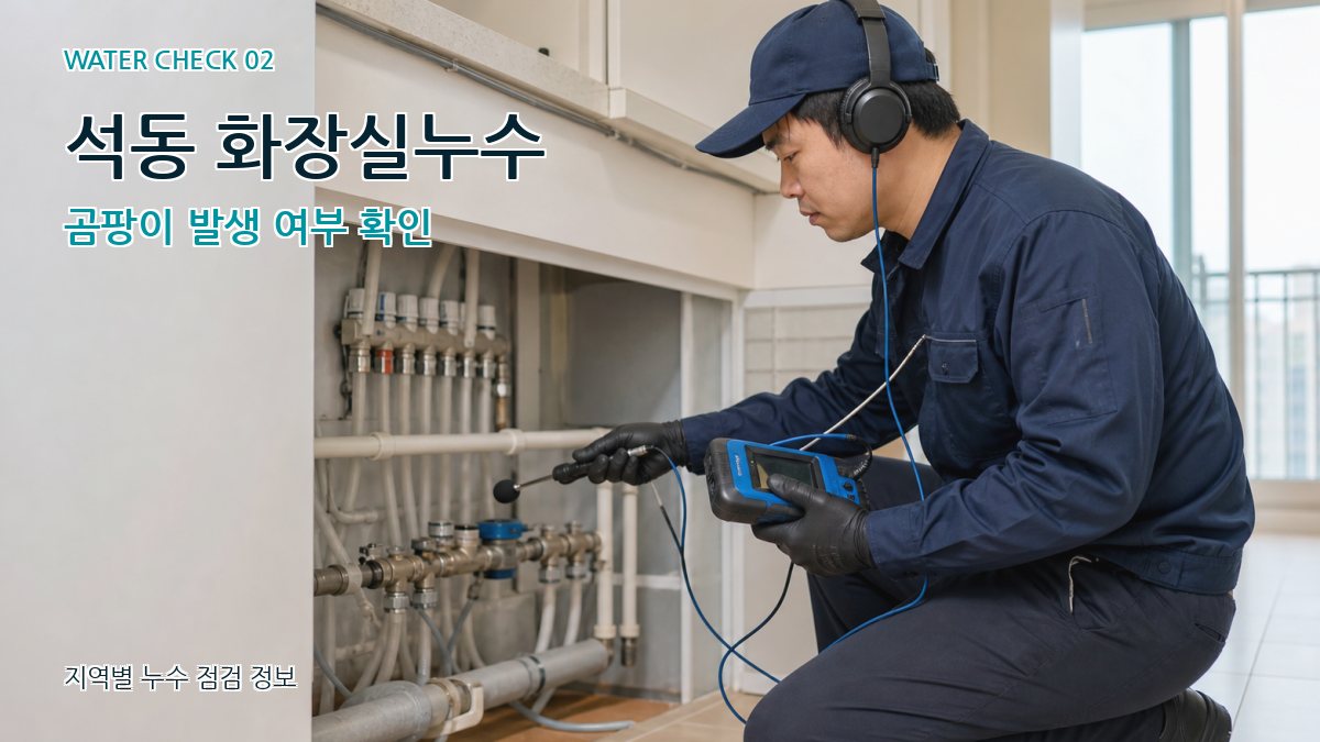 석동 화장실누수 누수탐지 이미지