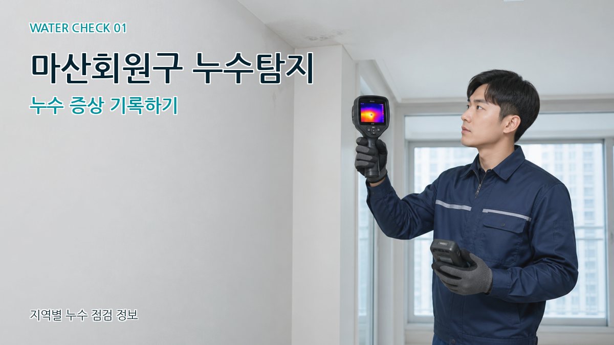 마산회원구 아파트누수 누수탐지 이미지