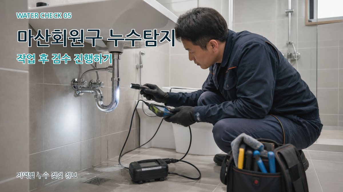 마산회원구 누수공사 누수탐지 이미지