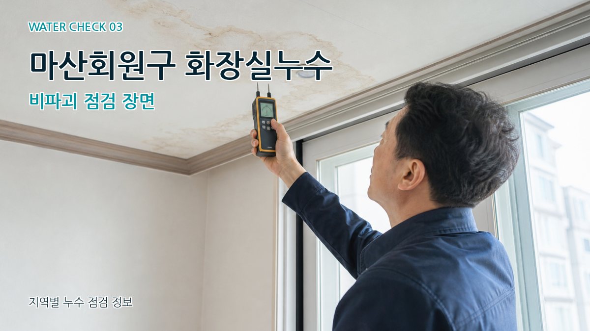 마산회원구 천장누수 누수탐지 이미지