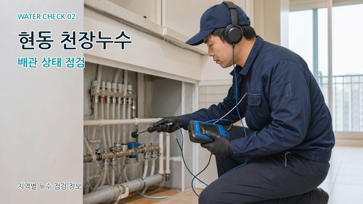 현동 화장실누수 누수탐지 이미지