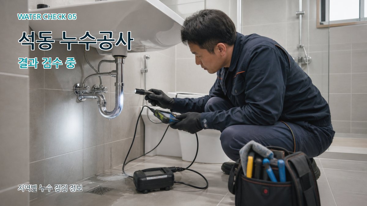석동 누수공사 누수탐지 이미지