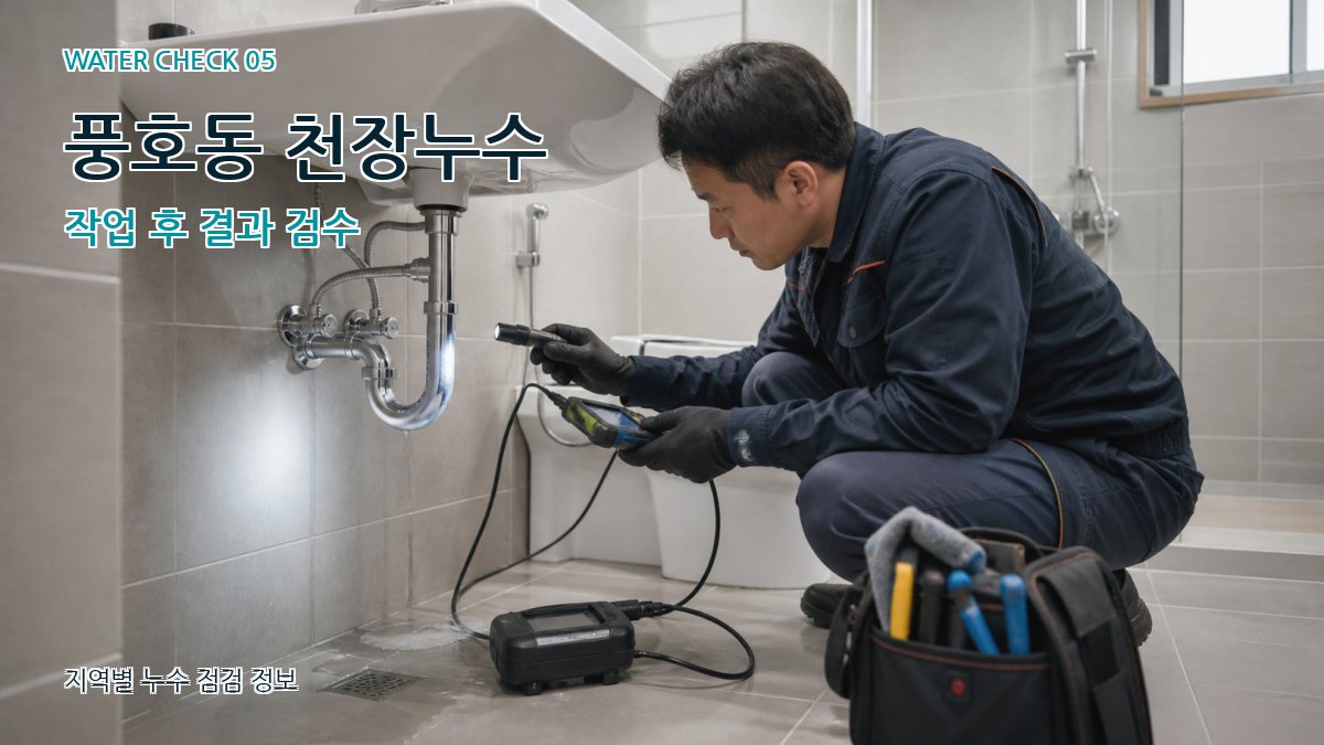 풍호동 누수공사 누수탐지 이미지