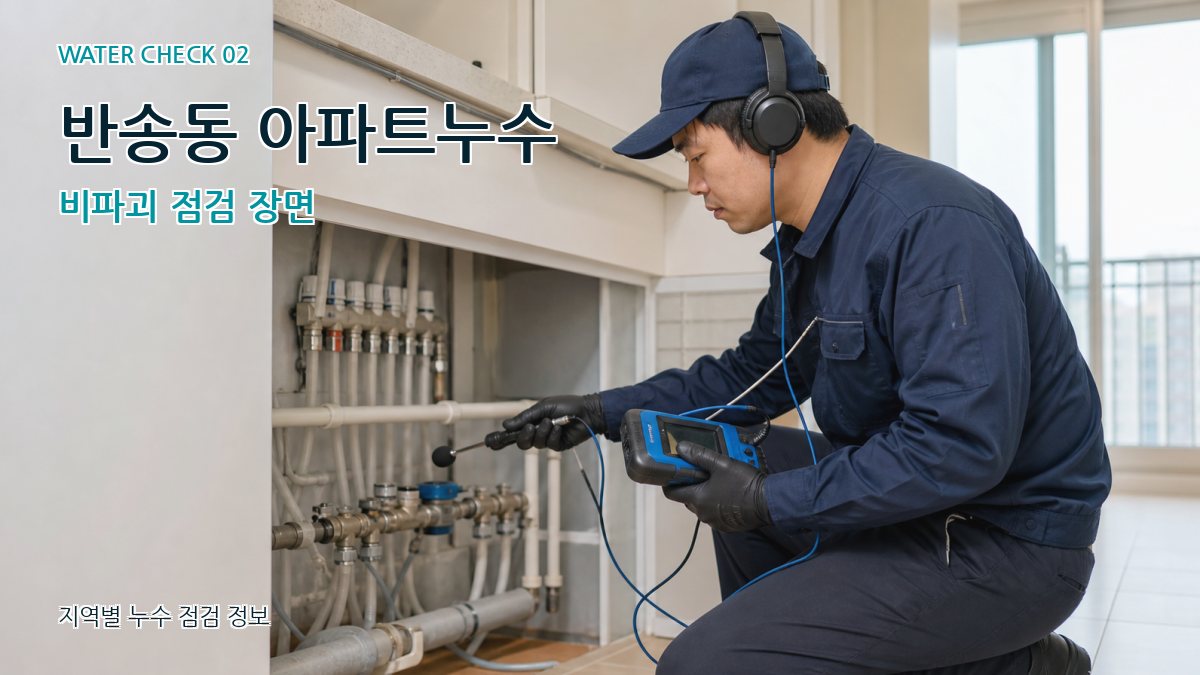 반송동 화장실누수 누수탐지 이미지