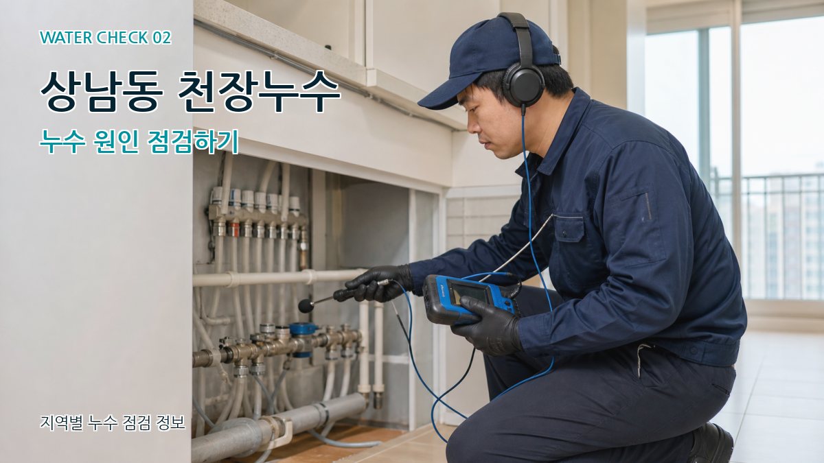 상남동 화장실누수 누수탐지 이미지