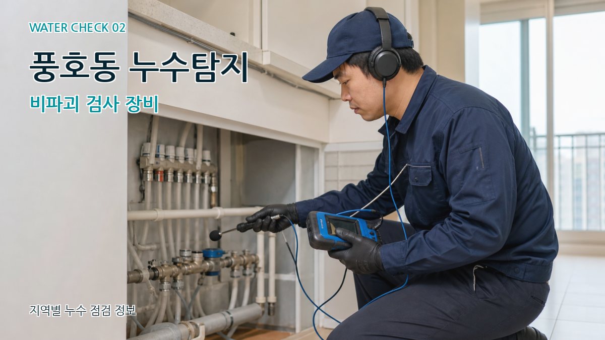 풍호동 누수탐지 비파괴 검사 장비