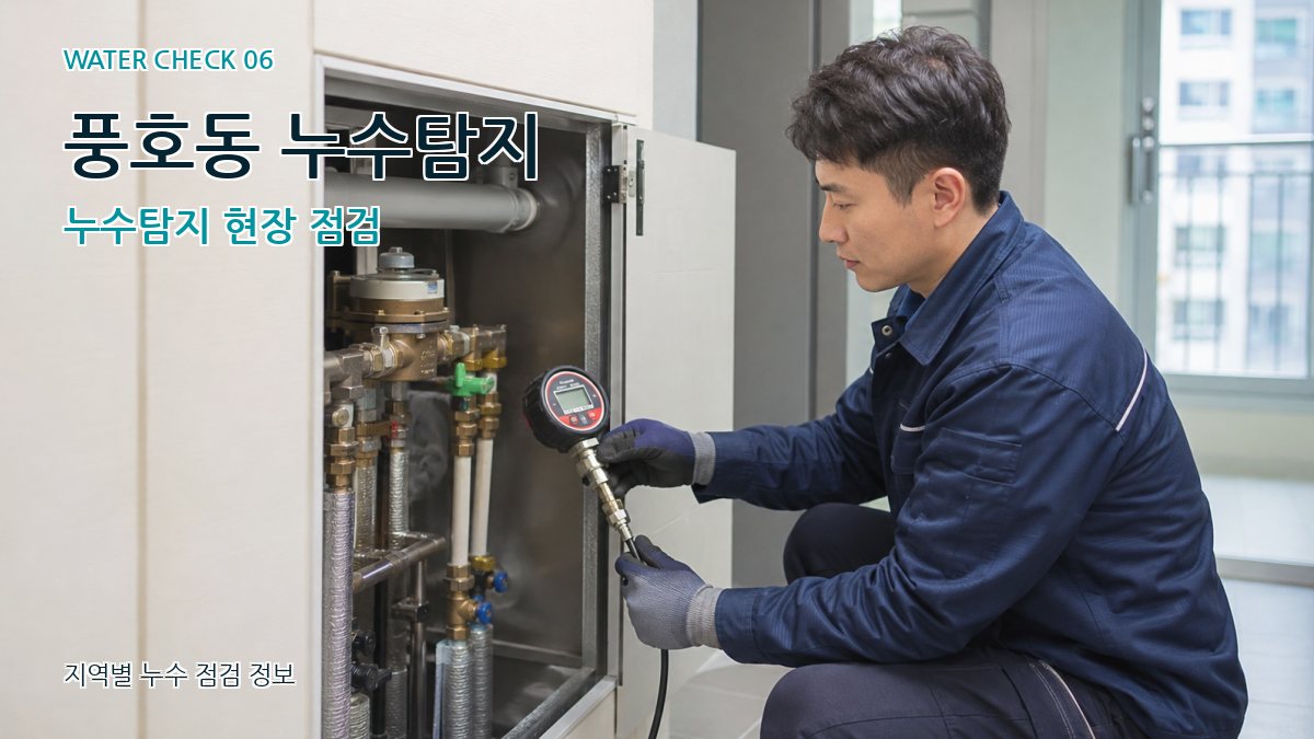 풍호동 누수탐지 누수탐지 현장 점검