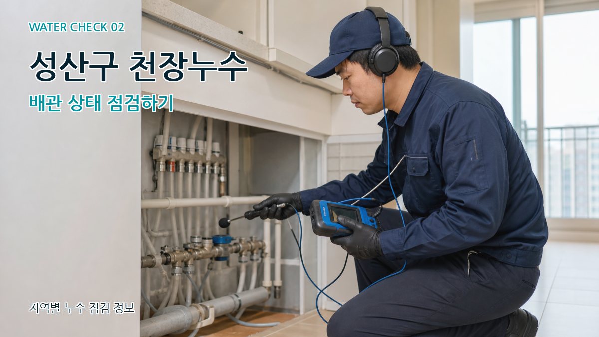 성산구 천장누수 배관 상태 점검하기