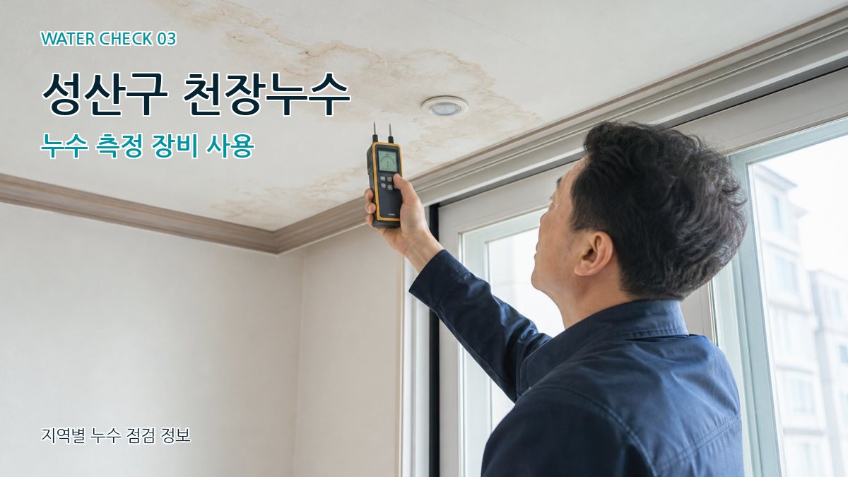 성산구 천장누수 누수 측정 장비 사용