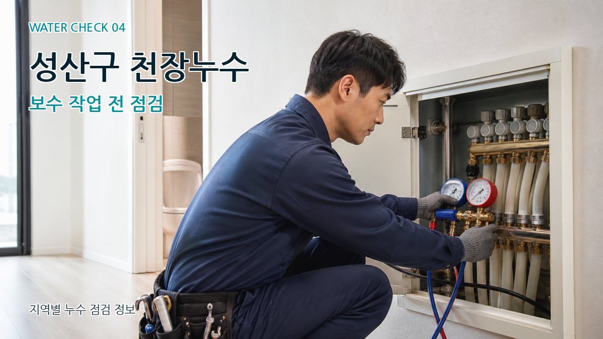 성산구 천장누수 보수 작업 전 점검