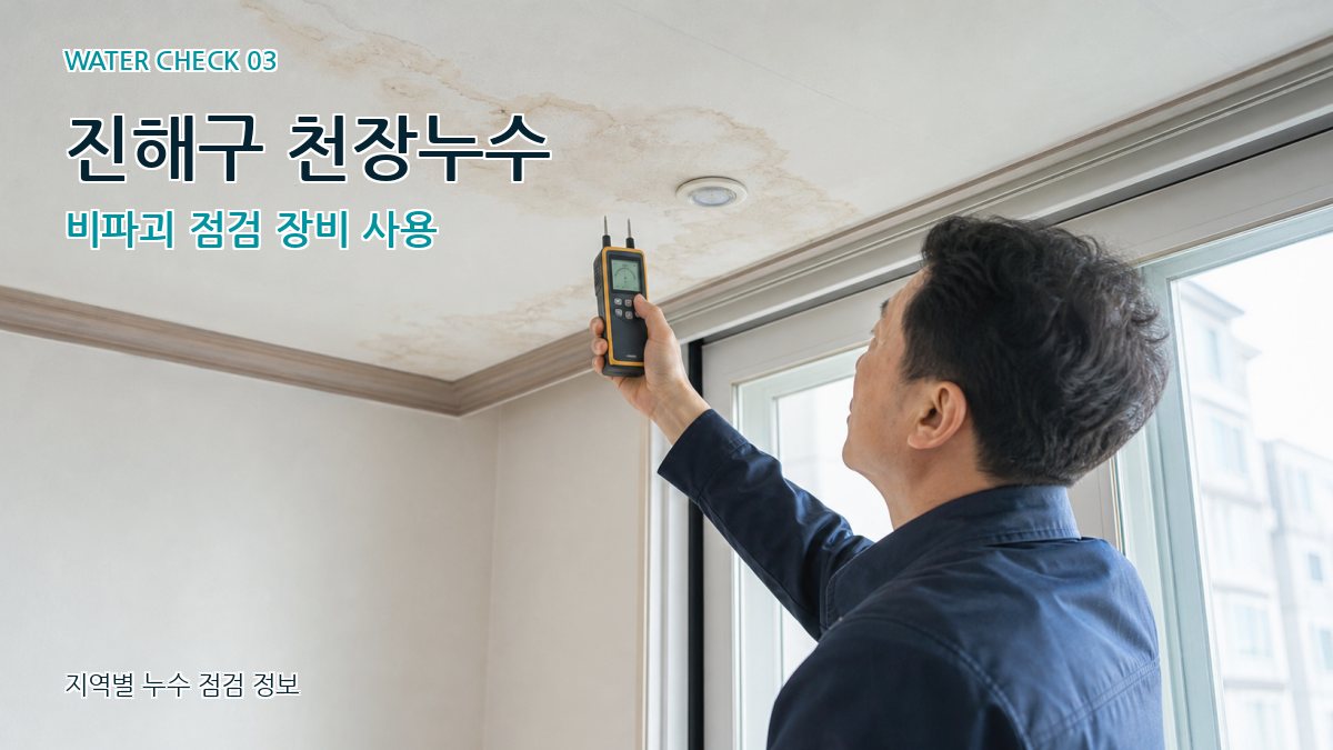 진해구 천장누수 누수탐지 이미지
