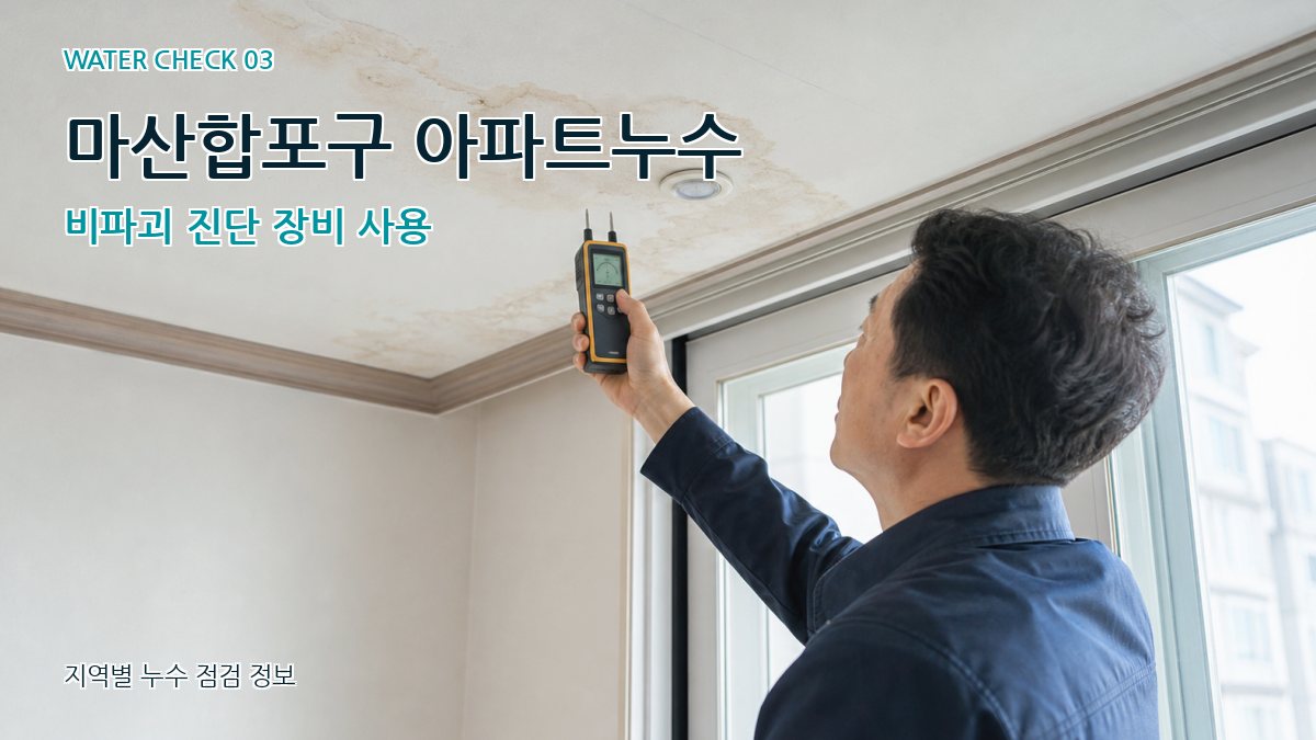 마산합포구 천장누수 누수탐지 이미지