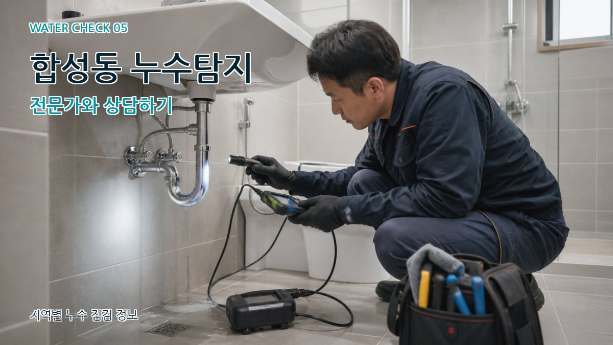 합성동 누수탐지 전문가와 상담하기