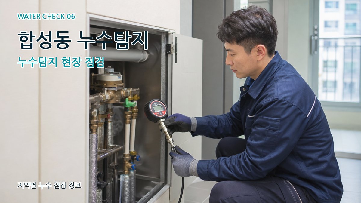 합성동 누수탐지 누수탐지 현장 점검
