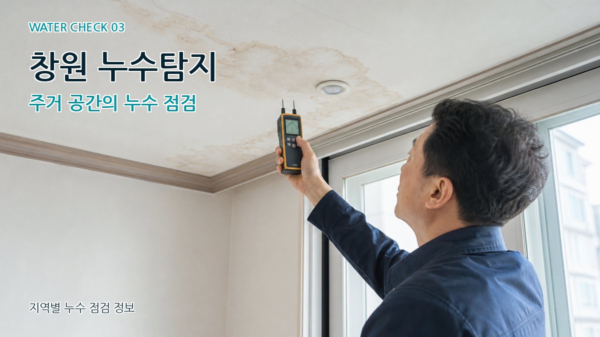 창원 누수탐지 주거 공간의 누수 점검