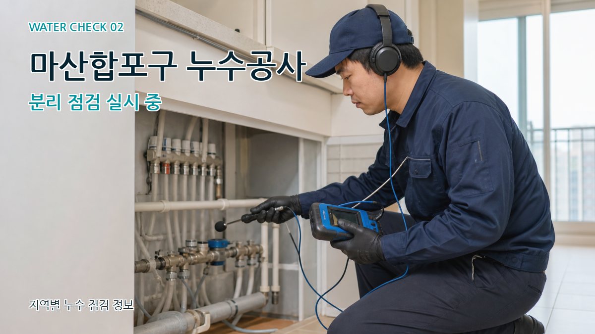 마산합포구 화장실누수 누수탐지 이미지