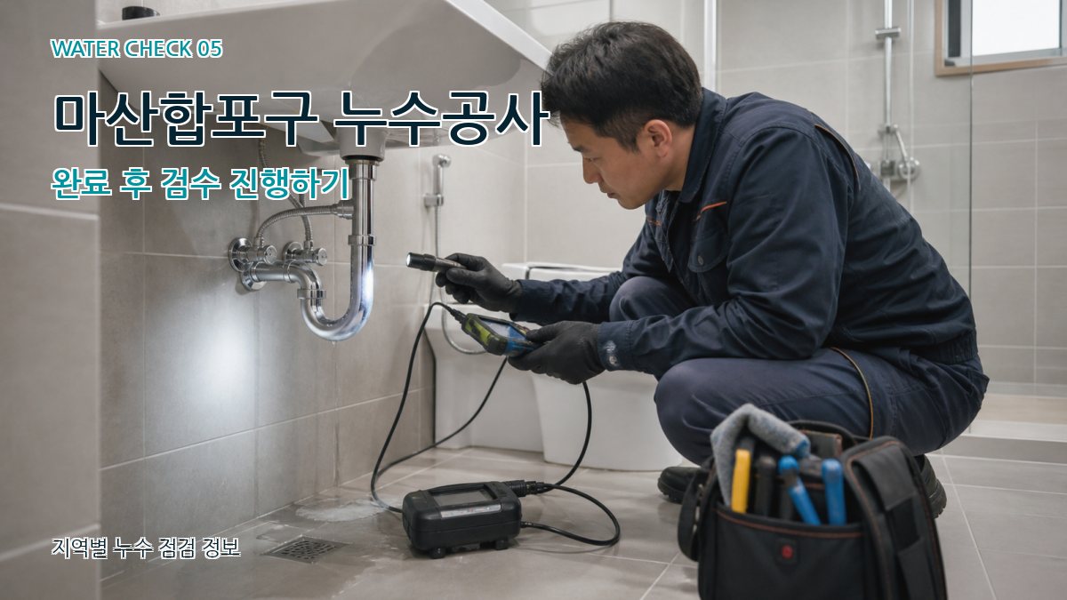 마산합포구 누수공사 누수탐지 이미지