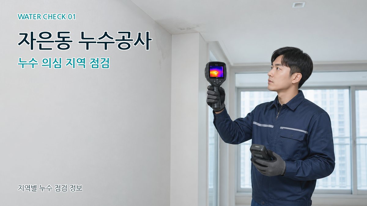자은동 누수공사 누수 의심 지역 점검