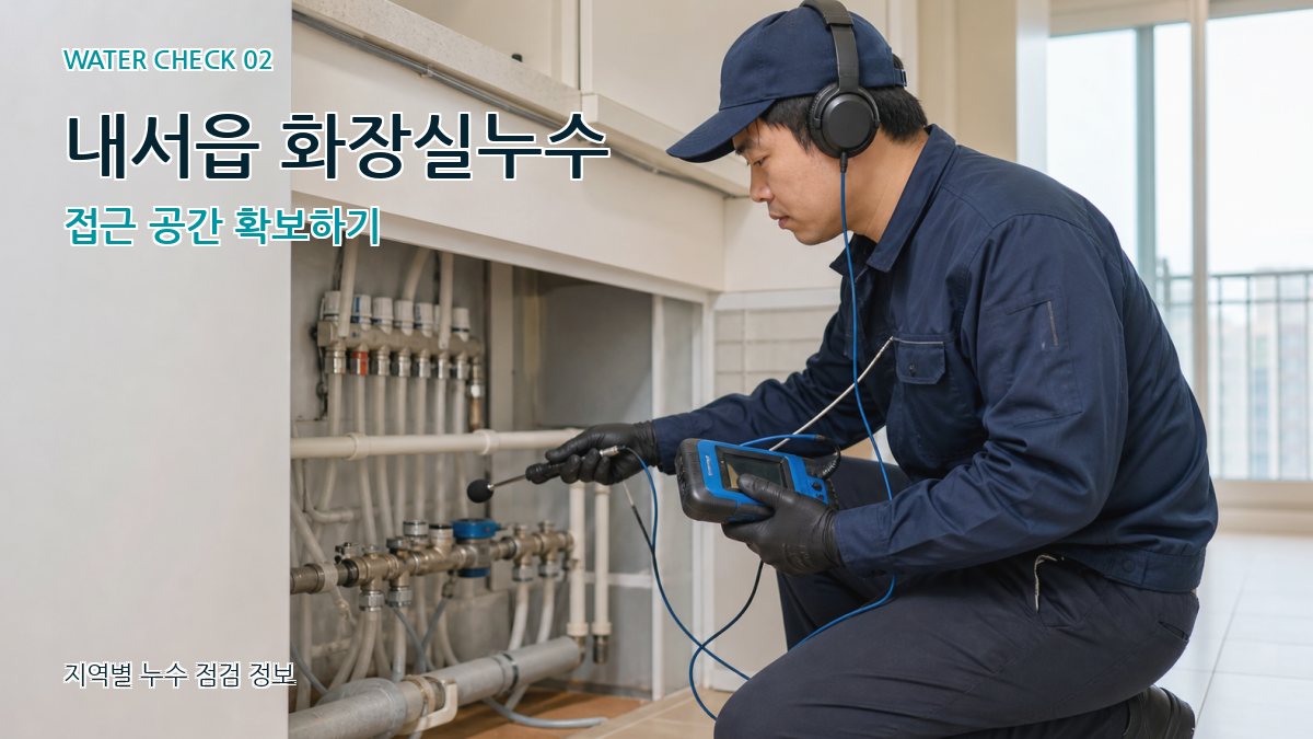 내서읍 화장실누수 누수탐지 이미지