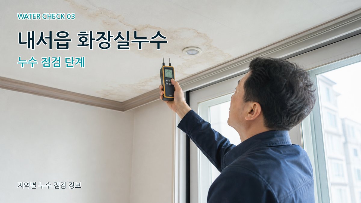 내서읍 천장누수 누수탐지 이미지