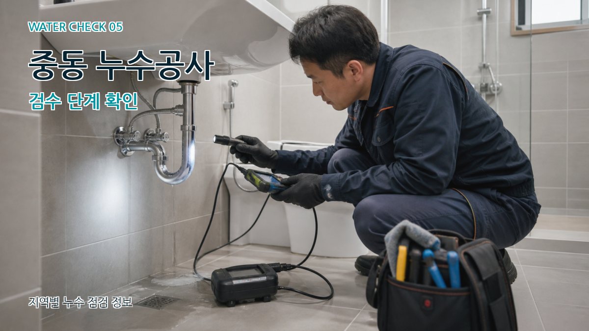 중동 누수공사 누수탐지 이미지
