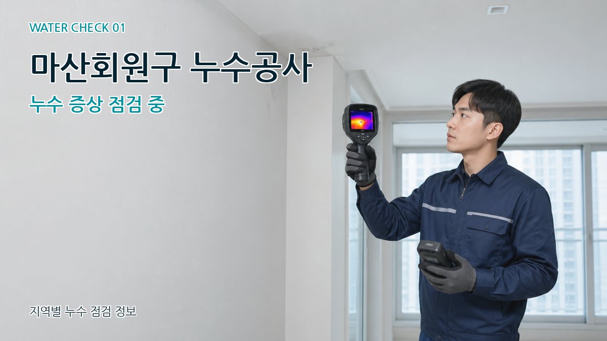 마산회원구 아파트누수 누수탐지 이미지