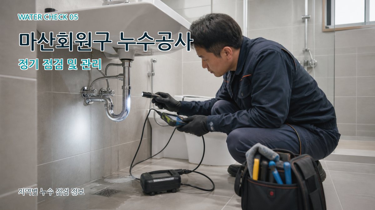 마산회원구 누수공사 누수탐지 이미지