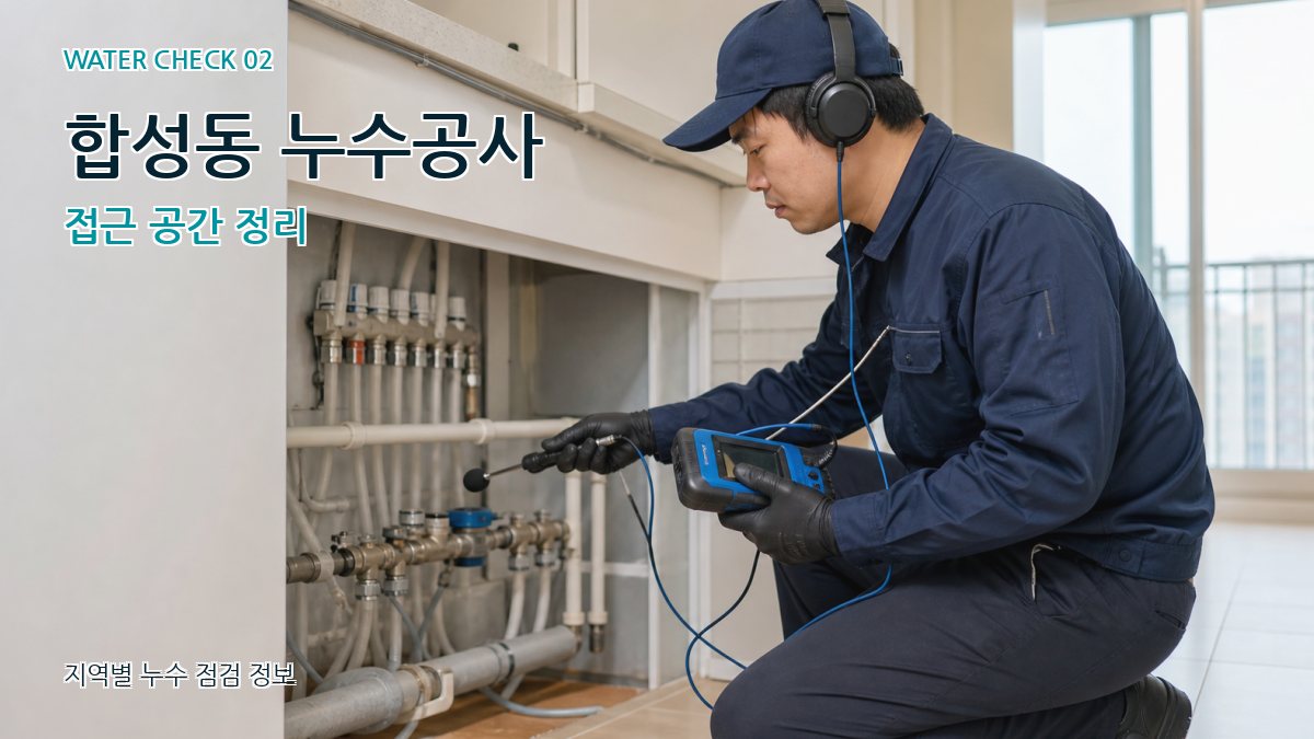 합성동 화장실누수 누수탐지 이미지